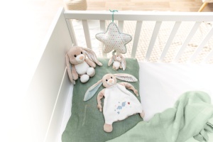 Jucarie de plus NICI Hase Fjella 25cm roz din colectia MyFirstNICI cu aripioare albe - Img 2