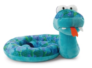 Jucarie de plus NICI ZsaZsa 18cm verde - Snake cu design prietenos, pentru copii si adulti - Img 4
