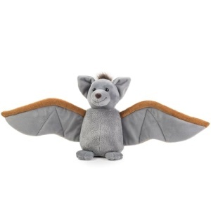Jucarie de plus Schaffer Vampi 5741 liliac moale si pufos 16 cm gri-maro - Img 2