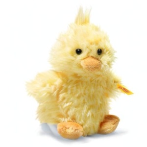 Jucarie de plus Steiff Pipsy - 14 cm, galben, din material moale, pentru bebelusi - Img 7