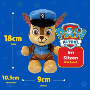 Jucarie de plus TY Chase Paw Patrol, moale si colectibila, design atractiv - Img 3