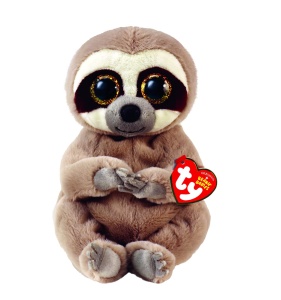 Jucarie de plus Ty Silas Grey Sloth Beanie Baby Cuddly Stuffed Toy