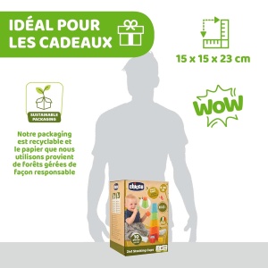 Jucarie de Sortare Chicco 2 in 1 cu 5 Becheri si 5 Forme Colorate - Img 8