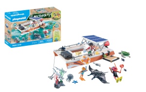 Jucarie educativa PLAYMOBIL Wiltopia 71623, platforma recif de corali, 67 piese