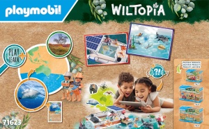 Jucarie educativa PLAYMOBIL Wiltopia 71623, platforma recif de corali, 67 piese - Img 7