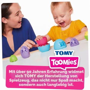 Jucarie educativa TOMY Toomies Hide Squeak - 5 oua colorate cu sunet pentru bebelusi - Img 7