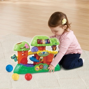 Jucarie educativa VTech Baby Kugelbahn-Baumhaus, 4 bile, culori vibrante - Img 5