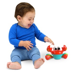 Jucarie interactiva pentru bebelusi Bright Starts Crab, muzica si dans, rosu - Img 8