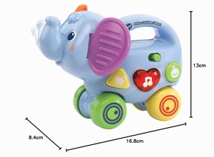 Jucarie interactiva VTech Baby Elefant cu melodii si sunete - Img 7