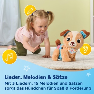 Jucarie interactiva VTech Krabbel-mit-mir-Hundchen pentru bebelusi 9-36 luni - Img 3