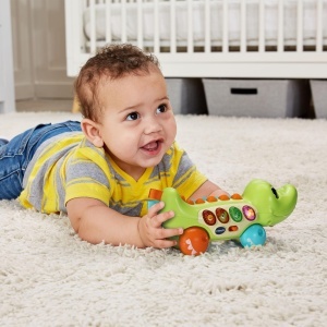 Jucarie interactiva VTech - Krokodil cu muzica, 4 butoane colorate, pentru 6-36 luni - Img 4
