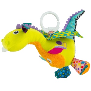Jucarie Lamaze Diego Dragonul Zburator Verde cu Clip de Prindere