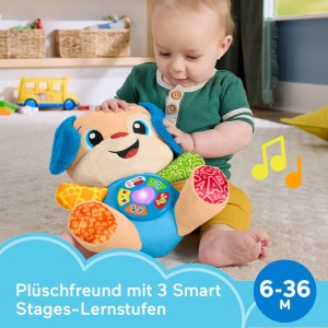 Jucarie muzicala din plus Fisher-Price Hundchen, 5 butoane, 3 niveluri de invatare - Img 3