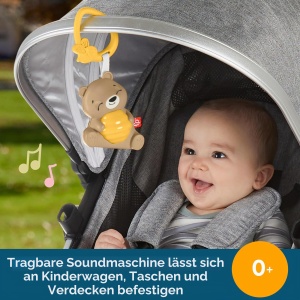 Jucarie muzicala pentru bebelusi Fisher-Price HRB18 cu lumina de noapte, timer si suport - Img 2