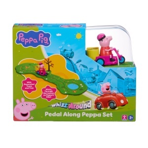 Jucarie pe sine Peppa Pig Whizz Around - Peppa in frunze colorate, pentru prescolari