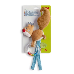 Jucarie pentru bebelusi HABA Hangefigur Waldfreunde cu sunete si texturi 23 cm - Img 5