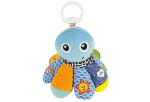 Jucarie pentru bebelusi Lamaze Sam, Oktopus, 19x11.4x19 cm, multicolor