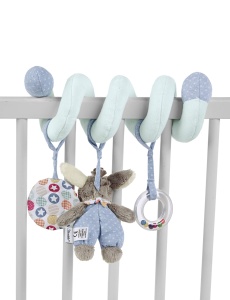 Jucarie pentru bebelusi Sterntaler 6612000, Esel Emmi, Multicolor, cu Rassel - Img 3