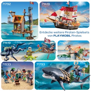 Jucarie PLAYMOBIL Pirati - Set de constructie cu figura de pirat si balista, pentru copii de la 4 ani - Img 5