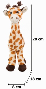 Jucarie Plush Giraffa Bahati Schaffer, 28 cm, Culoare Maro - Img 6