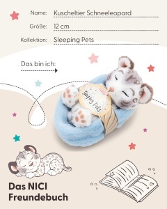 Jucarie Plush NICI Leopard de Zapada 12cm Alb, Ideal pentru Copii si Adulti - Img 5