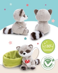 Jucarie Plush Raton NICI cu Ciuperca, Culoare Gri, Ideal pentru Copii - Img 3