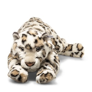 Jucarie Plush Steiff Parddy Schneeleopard 55cm Culoare Creme, Detalii Naturale