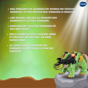 Jucarie VTech Switch and Go Dinos Mega Spinosaurus 2-in-1 pentru copii - Img 5