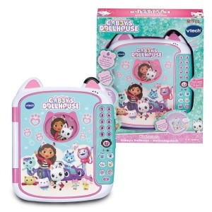 Jurnal pentru copii VTech Gabbys Dollhouse, cu 6 moduri de joc si microfon