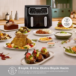Karaca Air Cook Duo 8 Litri Airfryer Starlight Tehnologie Duo Tech - Img 2
