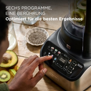 Kenwood MultiPro OneTouch FDM73.480SS - Robot de bucatarie si blender compact 2 in 1, 6 accesorii, 6 programe automate, functie de viteza variabila si puls, cantar integrat, 1000 W, argintiu - Img 2