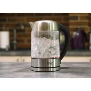 Kettle electric Adler AD 1247, 1,7L, 2200W, din inox si sticla, cu selectie temperatura - Img 6