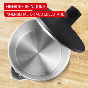 Kettle electric Tefal KO1408E0, 1.5L, dublu perete, negru - Img 6