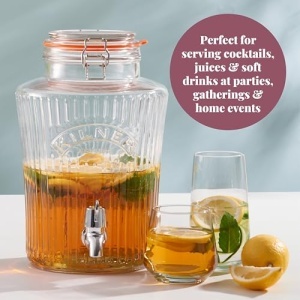 Kilner Vintage Dispenser Bauturi 5 Litri Transparent Design Elegant - Img 3
