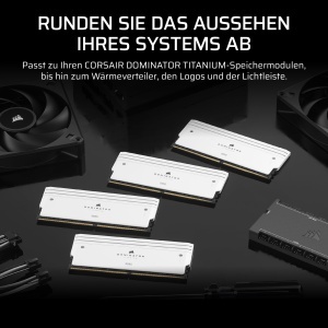 Kit de iluminare CORSAIR Dominator Titanium DDR5 RGB 2 module Alb - Img 4