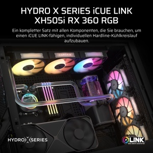 Kit de racire CORSAIR iCUE LINK XH505i RX 360 RGB, 360mm, Negru - Img 2