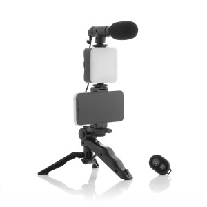 Kit de Vlogging InnovaGoods cu Lumina LED, Microfon si Telecomanda, 6 Piese - Img 3