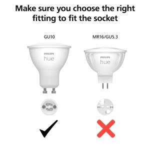 Kit Start Philips Hue Bridge 3 Spoturi GU10, Culoare Alb si Colorat - Img 2
