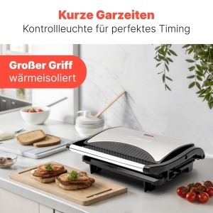 Kontaktgrill Bomann MG 2251 CB 700W Grillare fara grasimi Grilare Panini - Img 3