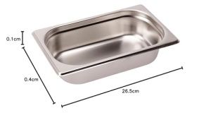Lacor GN 66465Z Container 14 Inox 265x162x65 mm - Img 2