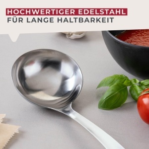 Ladita pentru sosuri Fackelmann Essential din inox, 30 cm, cu ochi de prindere - Img 6