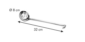 Ladle Tescoma GrandCHEF 8 cm, capacitate 0.1 l din inox - Img 2