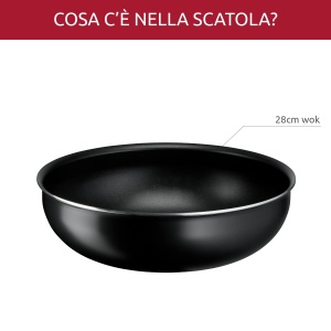 Lagostina Ingenio Essential Plus Wok 28 cm Aluminiu Antiaderent Termosignal - Img 2