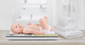 LAICA Cantar electronic pentru bebelusi, cu blocare a greutatii, capacitate 20 g - 20 kg, argintiu - Img 5