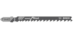 Lama pentru fierastrau bosch T 144 D Speed pentru lemn, 100 mm, otel carbon