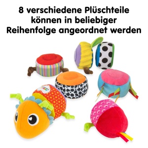 Lamaze Raupen Puzzle pentru copii jucarie educativa cu culori vibrante si functii interactive - Img 3