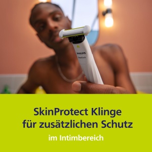 Lame intime Philips OneBlade - 2x lame de schimb SkinProtect, tunderea si barbieritul zonei intime cu protectie suplimentara a pielii, QP229/50 - Img 4