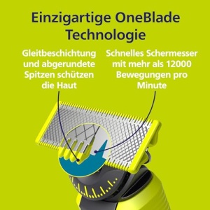 Lame Philips OneBlade 360 - 3x 360 lame de schimb, tundere si barbierit pe fata si corp, QP430/60 - Img 5