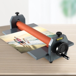 Laminator manual VEVOR 750 mm, constructie metalica, roluri din cauciuc - Img 8