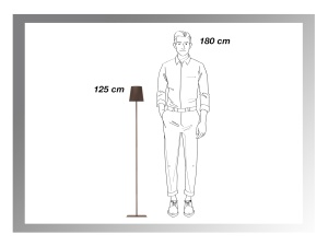 Lampa de birou Beper P201UTP405, 2.5W, USB reincarcabila, 3 culori, Corten - Img 6